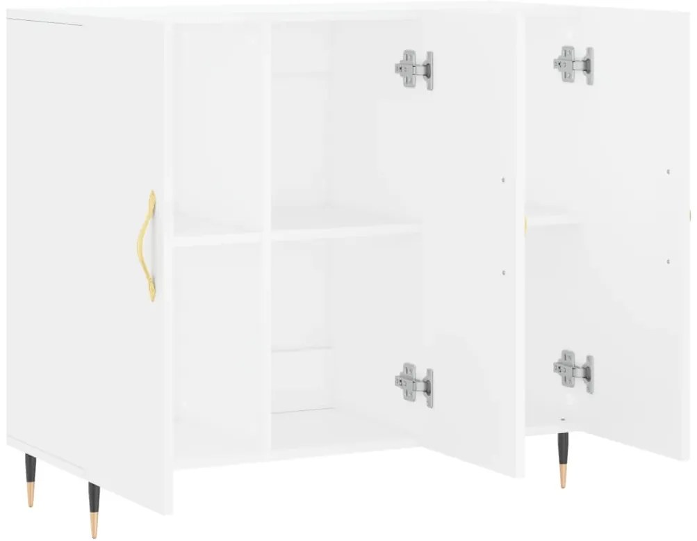 vidaXL Μπουφές Λευκός 90 x 34 x 80 εκ. από Επεξεργασμένο Ξύλο