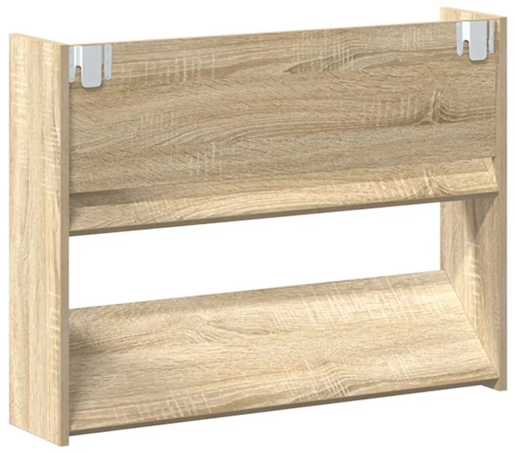 vidaXL Παπουτσοθήκες 2 τεμ. Sonoma Δρυς 80 x 18 x 60 εκ. Μοριοσανίδα