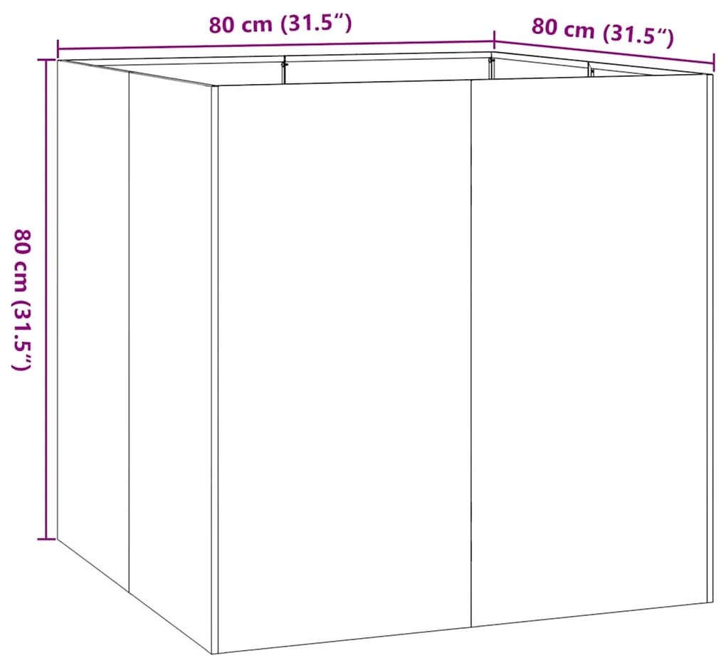 ΖΑΡΝΤΙΝΙΕΡΑ ΑΝΘΡΑΚΙ 80X80X80 ΕΚ. ΑΠΟ ΧΑΛΥΒΑ 860782