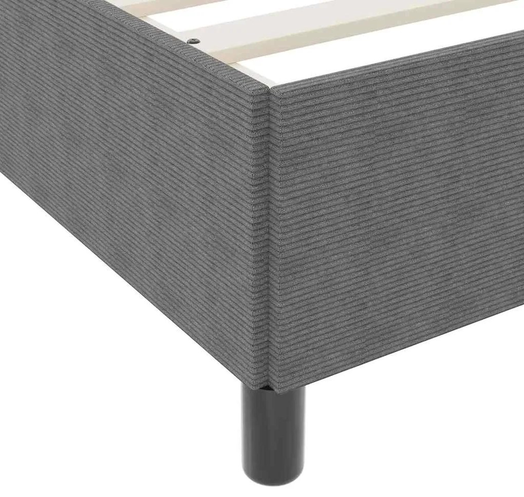 vidaXL Κρεβάτι με ελατήρια Ανοιχτό γκρι 180 x 200 cm Βελούδο