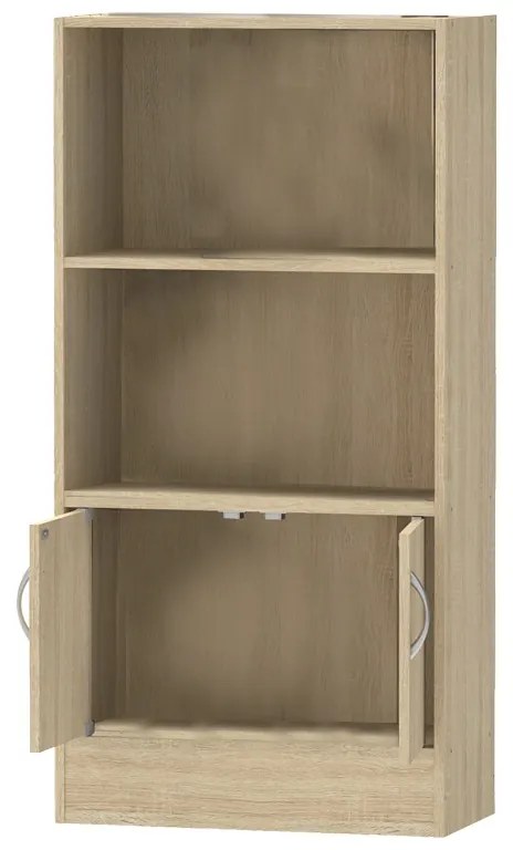 Βιβλιοθήκη Negan pakoworld sonoma μελαμίνης 60x30x120εκ (1 τεμάχια)