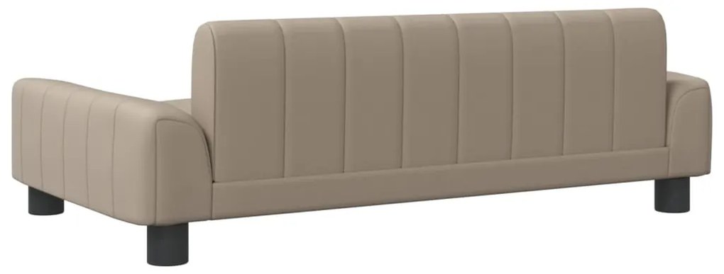 vidaXL Καναπές Παιδικός Καπουτσίνο 90x53x30 εκ. από Συνθετικό Δέρμα