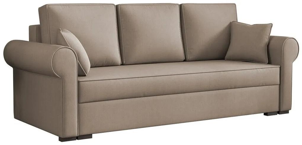 Καναπές κρεβάτι Columbus 130, Αριθμός θέσεων: 3, Αποθηκευτικός χώρος, 92x234x92cm, 93 kg, Πόδια: Ξύλο, Ξύλο: Πεύκο | Epipla1.gr