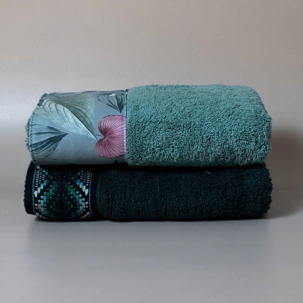 Πετσέτες Προσώπου (Σετ 2τμχ) White Fabric Somet Multi 600gsm