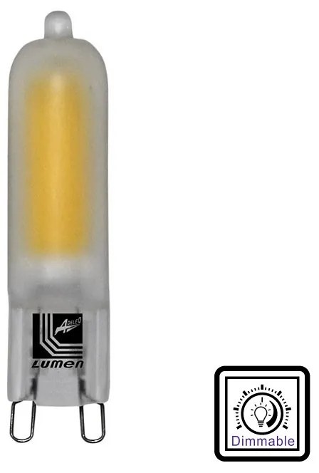 Adeleq Λάμπα Led Γυάλινη Cob G9 4W 230Vac Ματ Ντιμαριζόμενο Λευκό 13-9914119