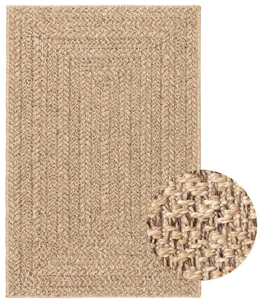 vidaXL Χαλί ZIZUR Όψη Γιούτας Εσωτ. &amp; Εξωτ. Χώρου 200 x 290 εκ.