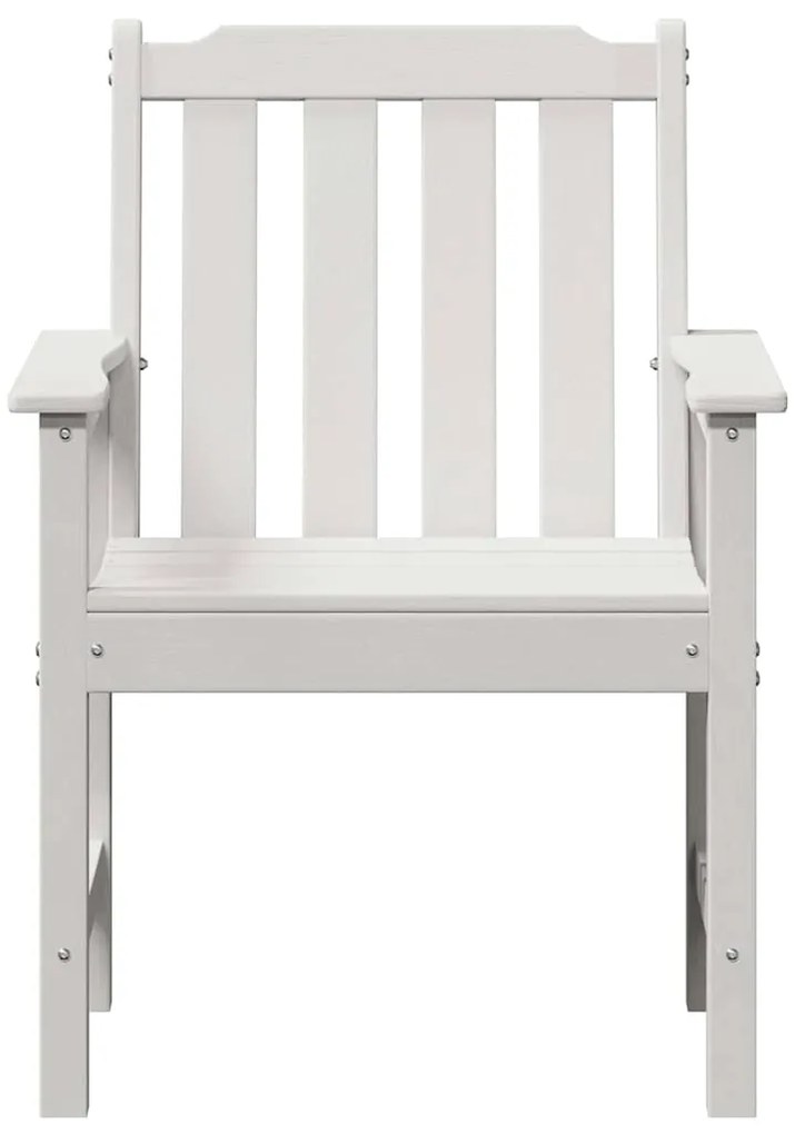 vidaXL Καρέκλα φαγητού κήπου 2 pcs Λευκό 65.5 x 59 x 88 εκ Πλαστικό