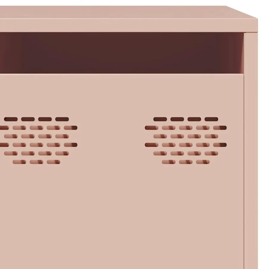 ντουλάπι τηλεόρασης  Ροζ 202x39x43,5 cm Ατσάλι ψυχρής έλασης 3307150