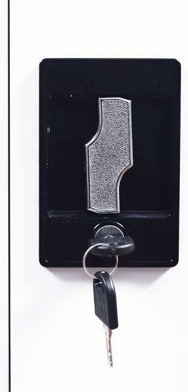 Ντουλάπα Durango Fylliana Μεταλλική Γκρί - Λευκό 90x40x100 εκ. 90x40x100 εκ.