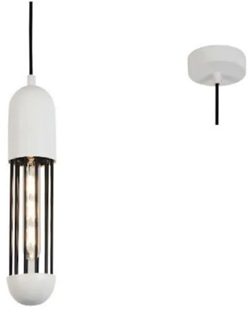 Φωτιστικό Οροφής HM171P8WH 1ΧΕ27 D10XH120 White Aca Decor Metal