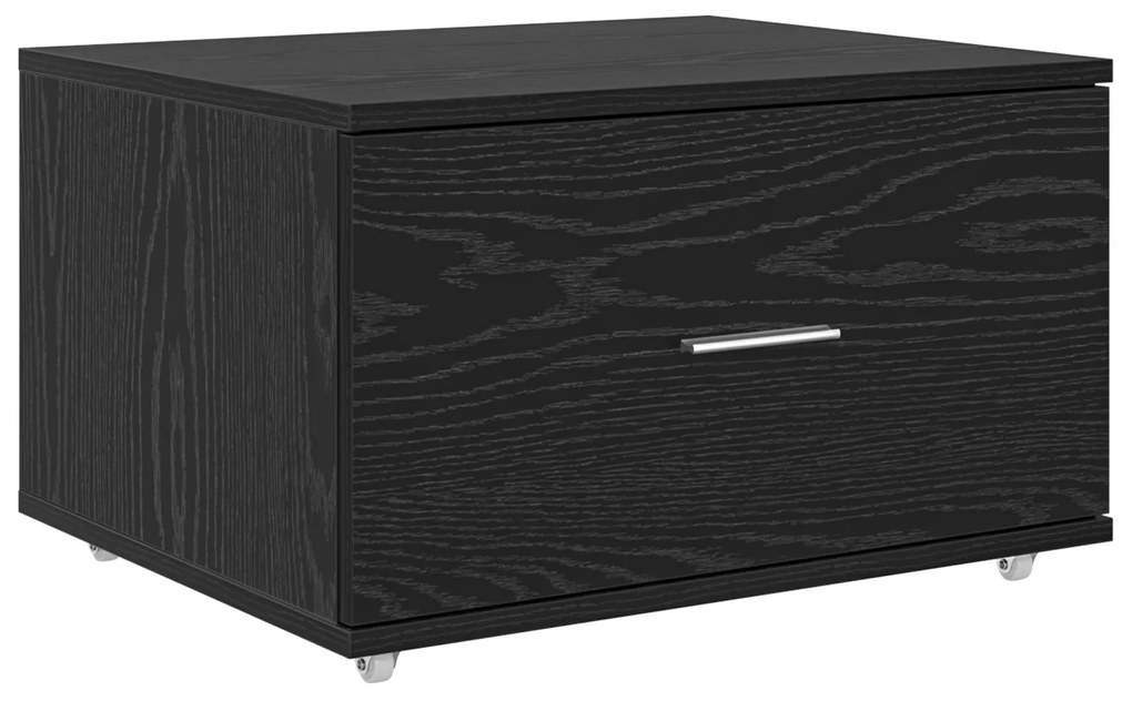vidaXL Γραφείο Μαύρη δρυς 131.5 x 50 x 106.5 εκ. Επεξεργασμένο ξύλο