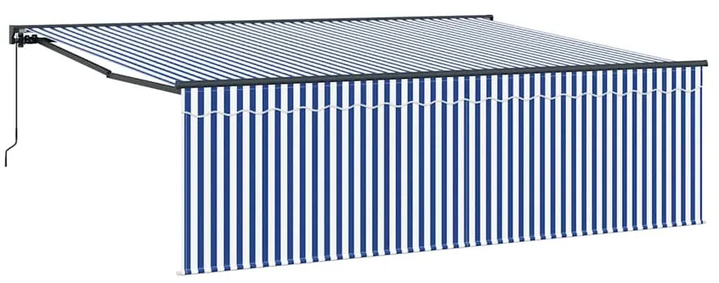 vidaXL Σκηνίτσα Αναδιπλούμενη Μπλε και λευκό 450 x 300 εκ ύφασμα