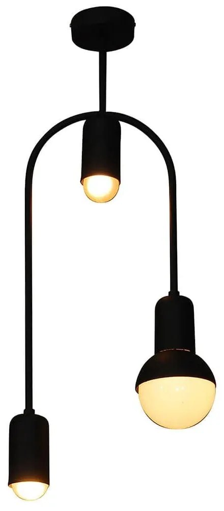 Φωτιστικό Οροφής Κρεμαστό Led HL-3523-3 77-3784 Christopher Black  Homelighting Μέταλλο