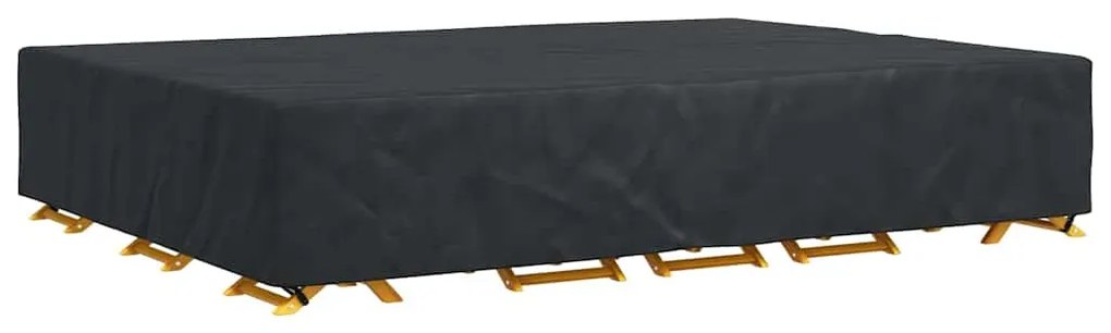 vidaXL Κάλυμμα επίπλων Μονόχρωμο Μαύρο 400 x 300 x 70 cm 420D