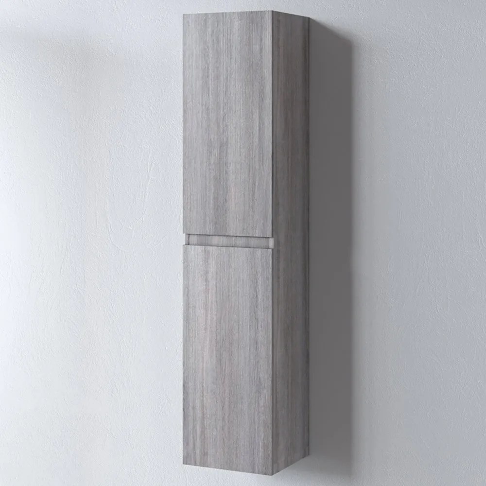 Στήλη Omega 35 3COM035GO0 35x32x160cm Grey Oak Μελαμίνη
