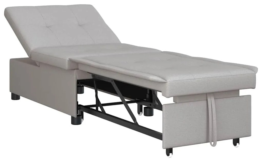 vidaXL Κρεβάτι καναπές Γκρι 194 x 67 x 37 εκ ύφασμα