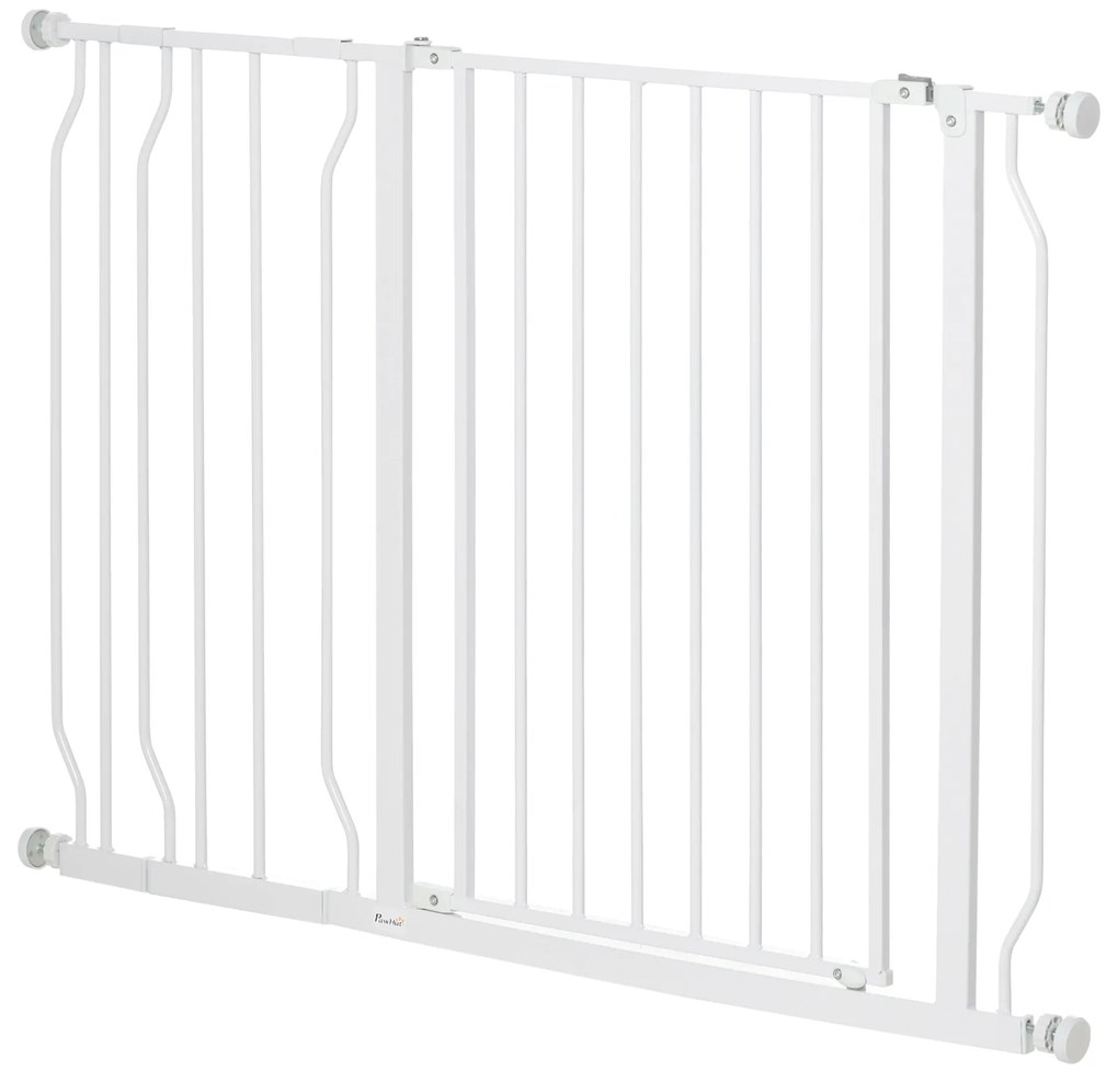 PawHut Παιχνίδι πόρτας, Σύστημα σύσφιξης, Ρυθμιζόμενο μήκος, Χάλυβας/ABS, 75-115 x 76cm, Λευκό