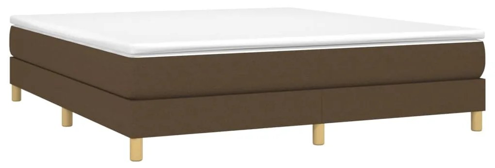 ΚΡΕΒΑΤΙ BOXSPRING ΜΕ ΣΤΡΩΜΑ ΣΚΟΥΡΟ ΚΑΦΕ 180X200 ΕΚ ΥΦΑΣΜΑΤΙΝΟ 3144194