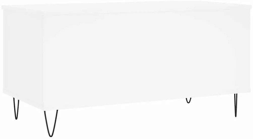 vidaXL Τραπεζάκι Σαλονιού Λευκό 90x44,5x45 εκ. από Επεξεργασμένο Ξύλο