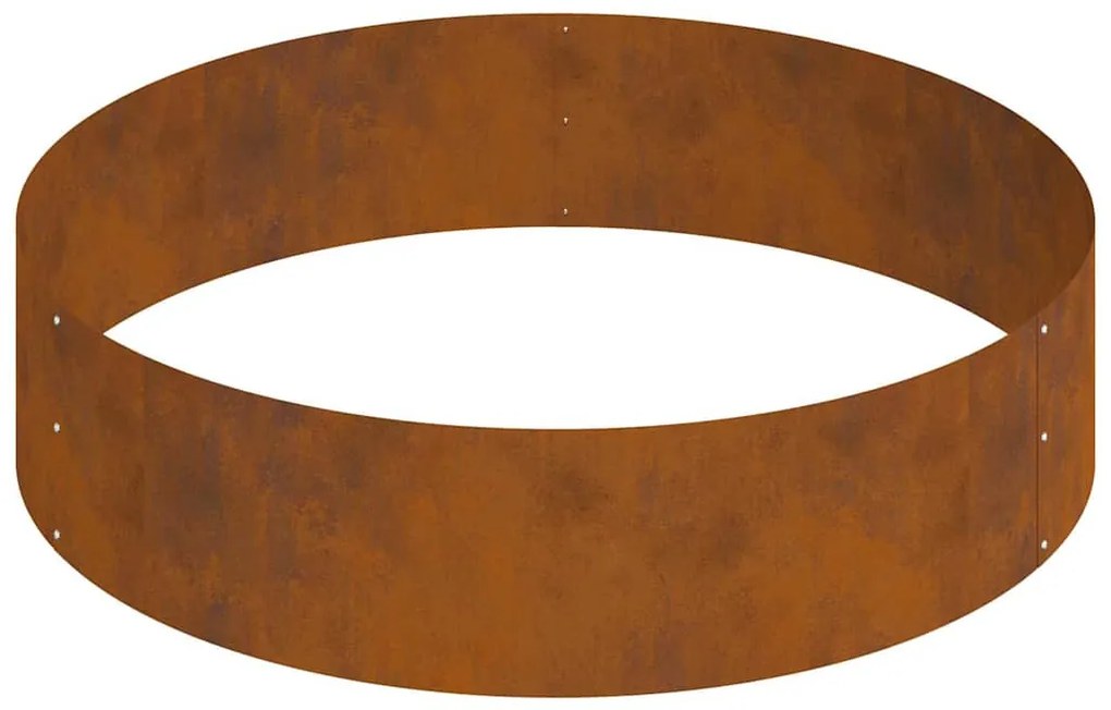 vidaXL Γλάστρα Κήπου Καφέ 90 x 90 x 20 εκ Ατσάλι corten