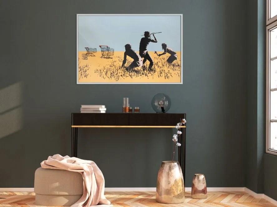 Αφίσα - Banksy: Trolley Hunters - 30x20 - Χρυσό - Χωρίς πασπαρτού