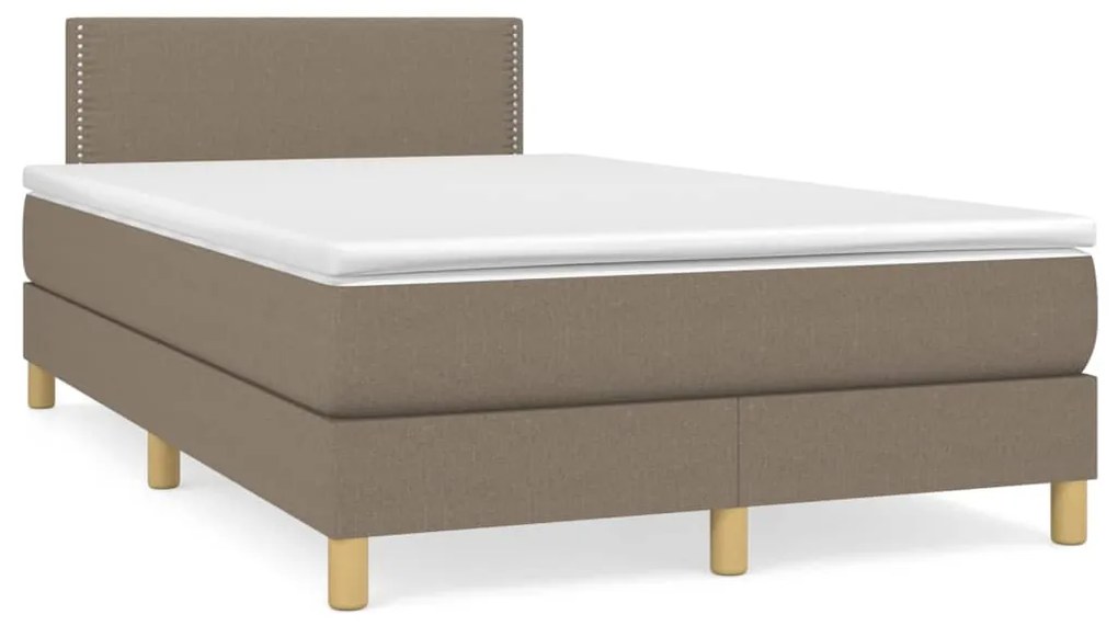 ΚΡΕΒΑΤΙ BOXSPRING ΜΕ ΣΤΡΩΜΑ TAUPE 120X200 ΕΚ. ΥΦΑΣΜΑΤΙΝΟ 3140525