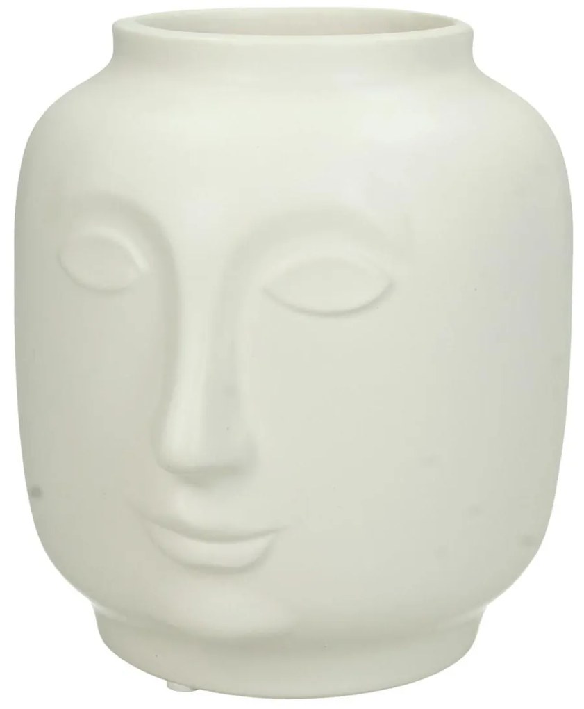 Βάζο ArteLibre Λευκό Κεραμικό 14.6x13x14.8cm-05151572