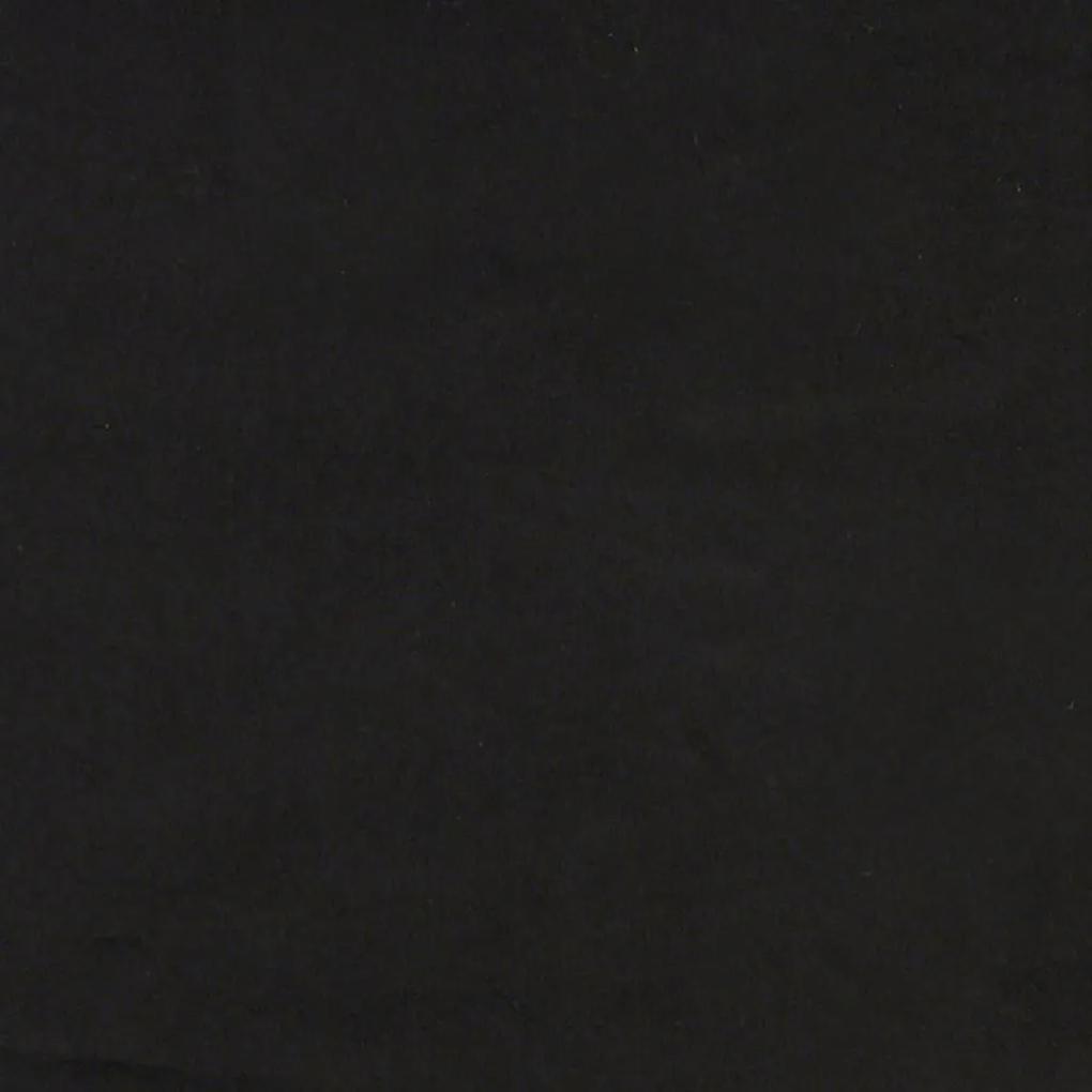 Πλαίσιο Κρεβατιού με Κεφαλάρι Μαύρο 80 x 200 εκ. Βελούδινο - Μαύρο