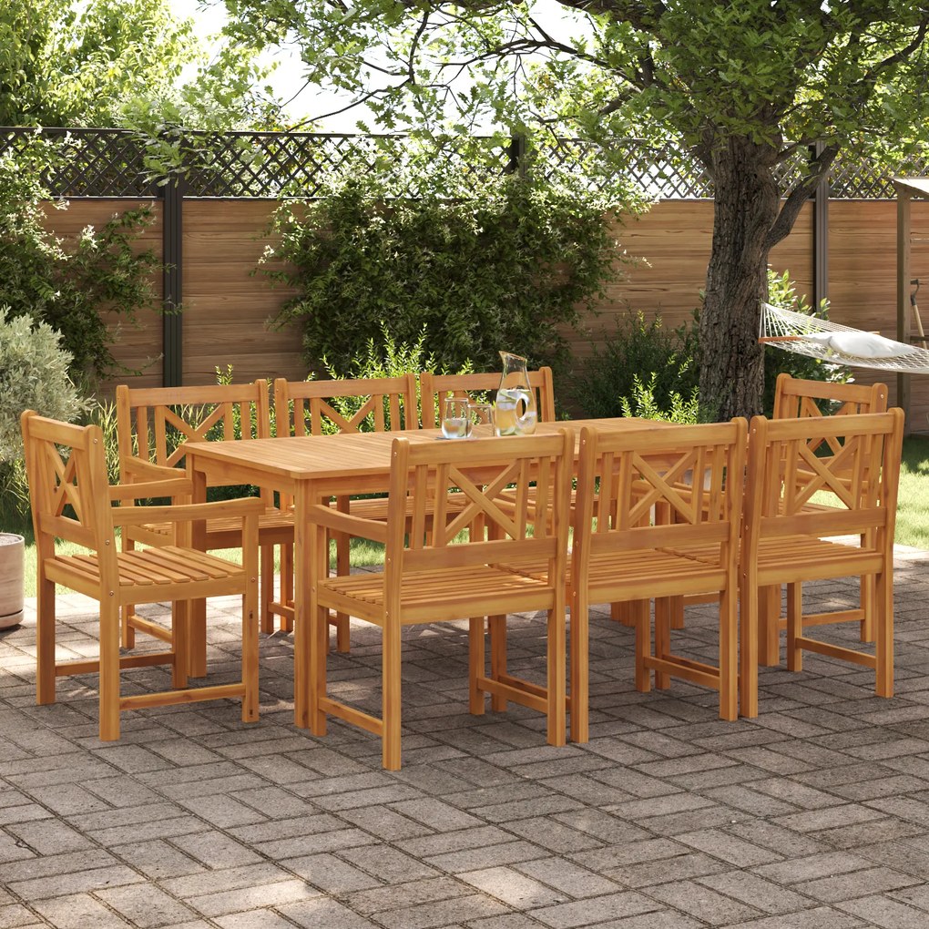 vidaXL Καρέκλες κήπου 2 τεμάχια 56x56x90 εκ Μασίφ ξύλο ακακίας