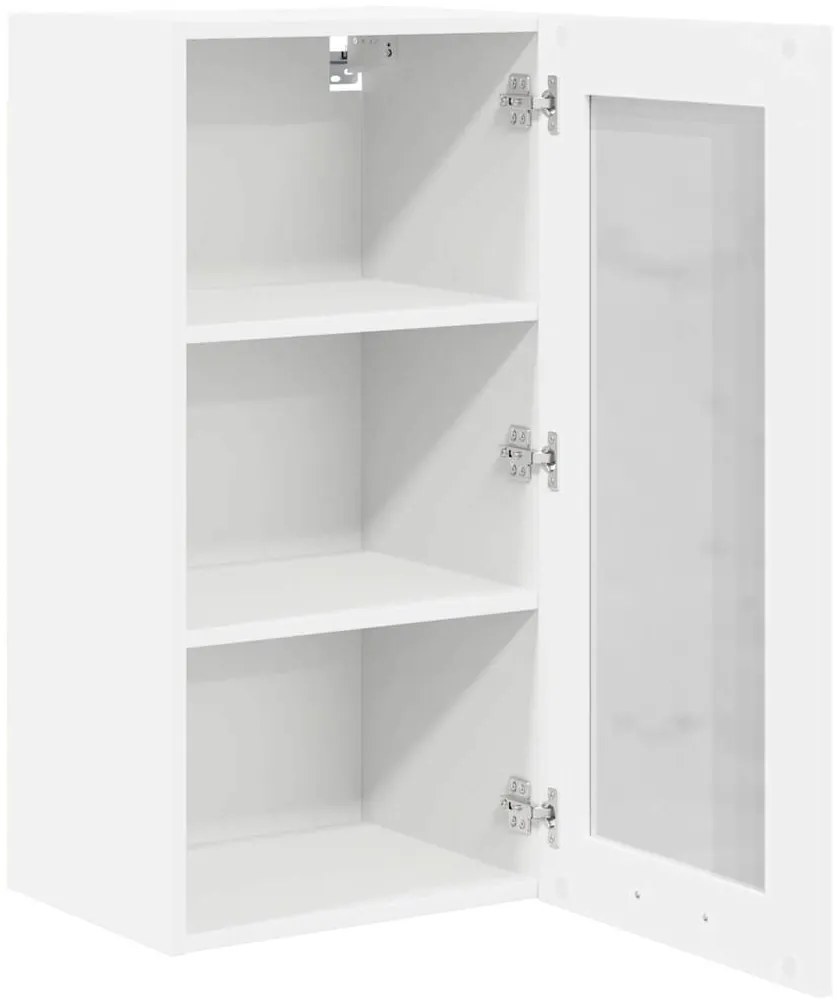 vidaXL Κρεμαστό ντουλάπι με αποθήκευση 2 pcs Λευκό 40 x 31 x 80 εκ.