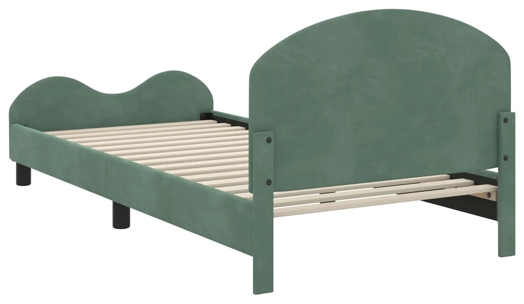 vidaXL Κρεβάτι Παιδικής Κρεβατοκάμαρας με Κεφαλάκι Θαλασσί 80 x 200 cm