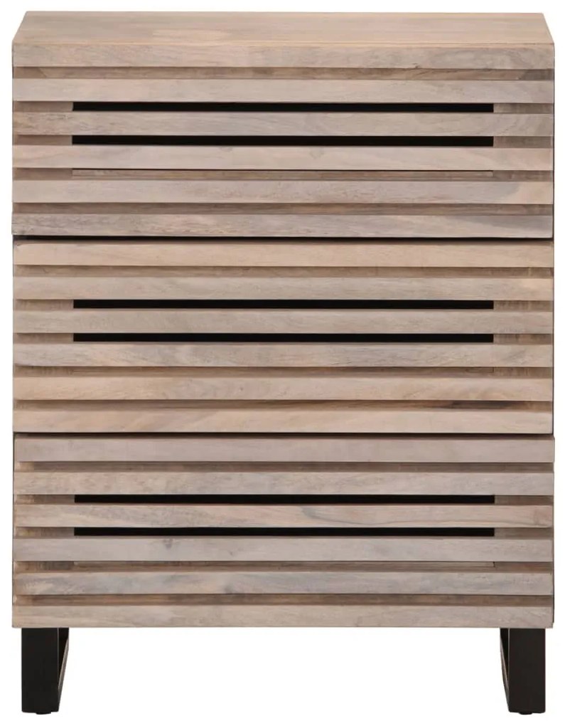 vidaXL Ντουλάπια 2 Τεμ. 60x34x75 εκ. από Μασίφ Ξύλο Μάνγκο