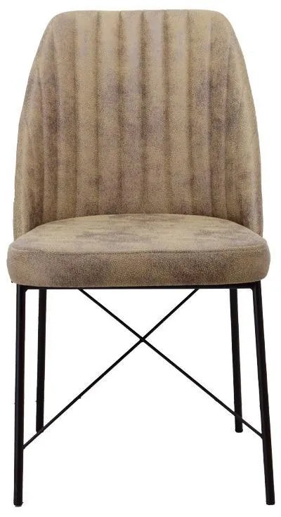 Καρέκλα Τραπεζαρίας Colette Fylliana Μπέζ 48x47x83εκ. 2αδα 48x47x83 εκ.