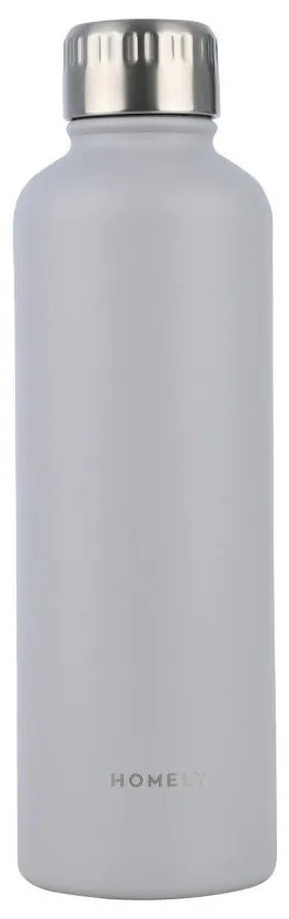 Θερμός-Μπουκάλι Ανοξείδωτο Flask Homely Pebble Gray 500ml-7x7x23εκ. Estia 01-32562
