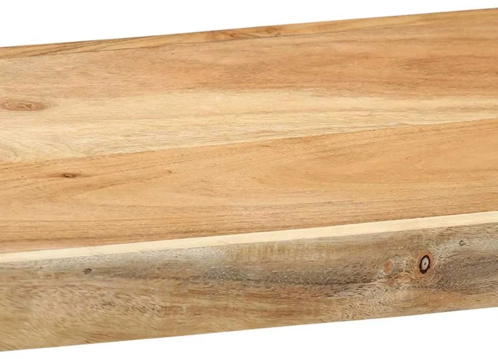 Ράφι τοίχου 110x33x45 cm Μασίφ ξύλο ακακίας - Καφέ