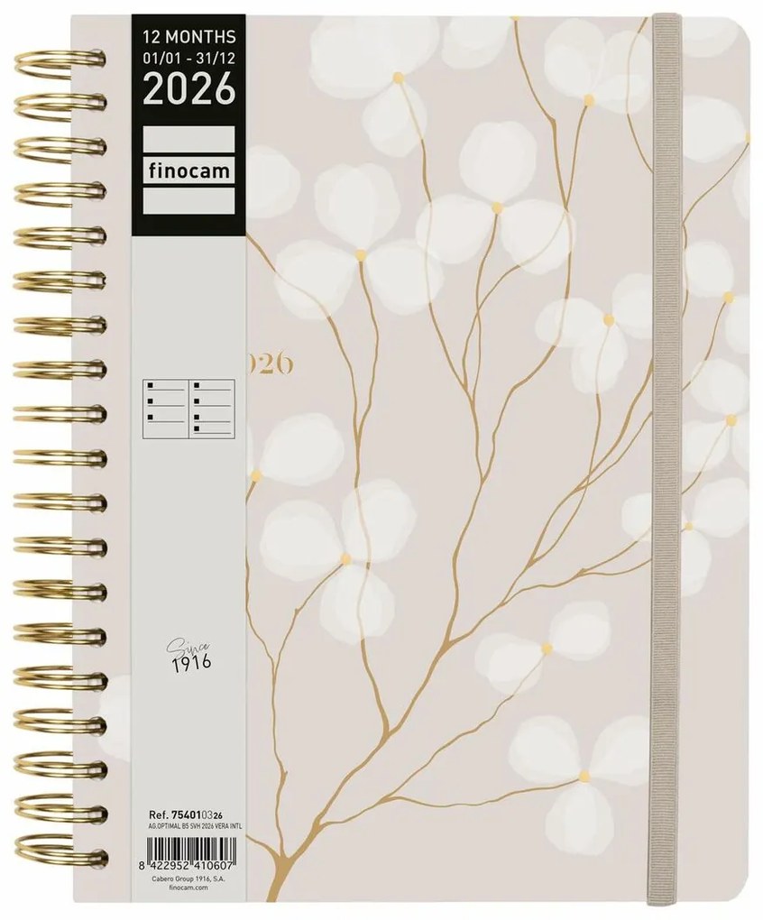 Ατζέντα Finocam OPTIMAL B5 17,6 x 25 cm 2026