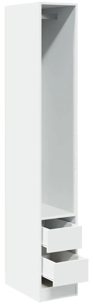 vidaXL Ντουλάπα Λευκή 30x50x200 εκ. από Επεξεργασμένο Ξύλο
