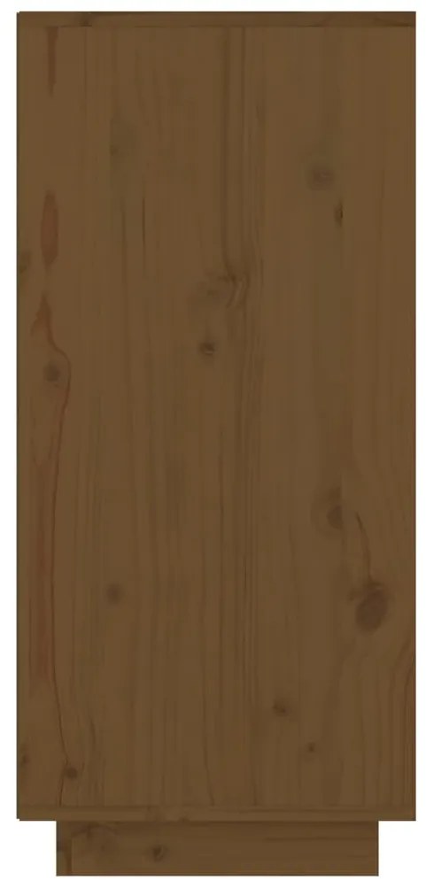 vidaXL Ντουλάπι Κονσόλα Μελί 60 x 34 x 75 εκ. από Μασίφ Ξύλο Πεύκου