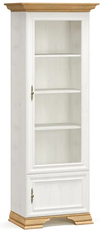 Intrahome Βιτρίνα Jaden Intrahome golden oak-λευκό antique 70,5x43x197,5εκ | SKU: INTRAPA-284111130