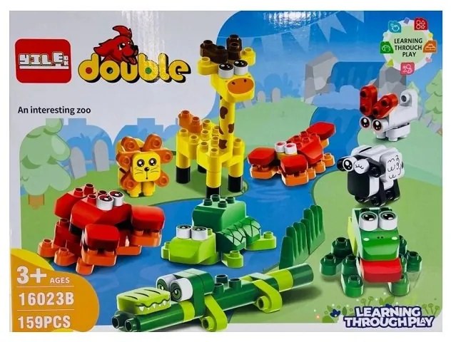 Σετ Κατασκευών DIY με Τουβλάκια Ζωάκια