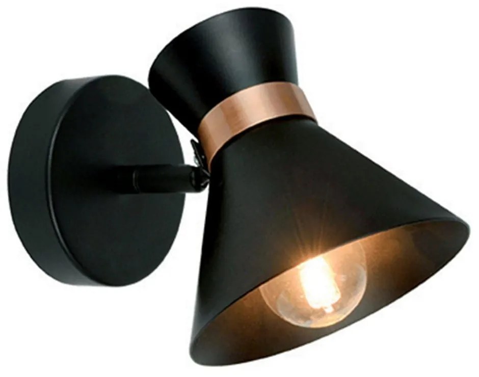 Φωτιστικό Τοίχου - Σποτ Kelly 4148200 Black Viokef Metal