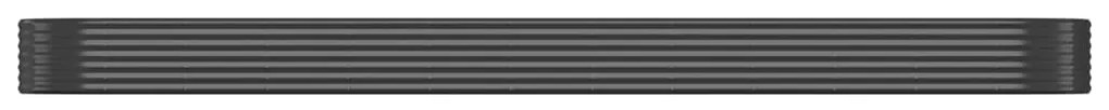 vidaXL Ζαρντινιέρα Ανθρακί 507x100x36εκ Ατσάλι με Ηλεκτρ. Βαφή Πούδρας