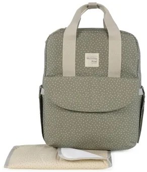 Τσάντα Αλλαξιέρα Backpack Pasito a Pasito Walking Mum Poppy Olive Πουά