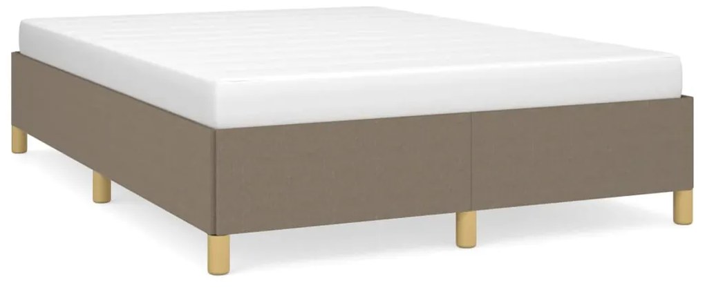 Σκελετός Κρεβατιού Χωρίς Στρώμα Taupe 140x190 εκ. Υφασμάτινο 347161