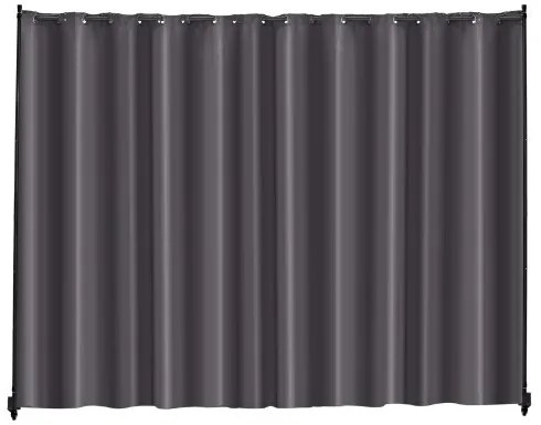 VEVOR Room Divider Portable Panel Room Divider with Wheels Privacy Screen Gray