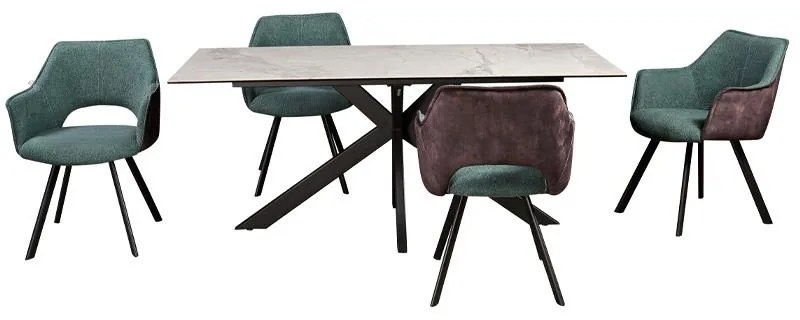 Καρέκλα Τραπεζαρίας 5086 Fylliana Πράσινο 57x59x82εκ. 2αδα 57x59x82 εκ.
