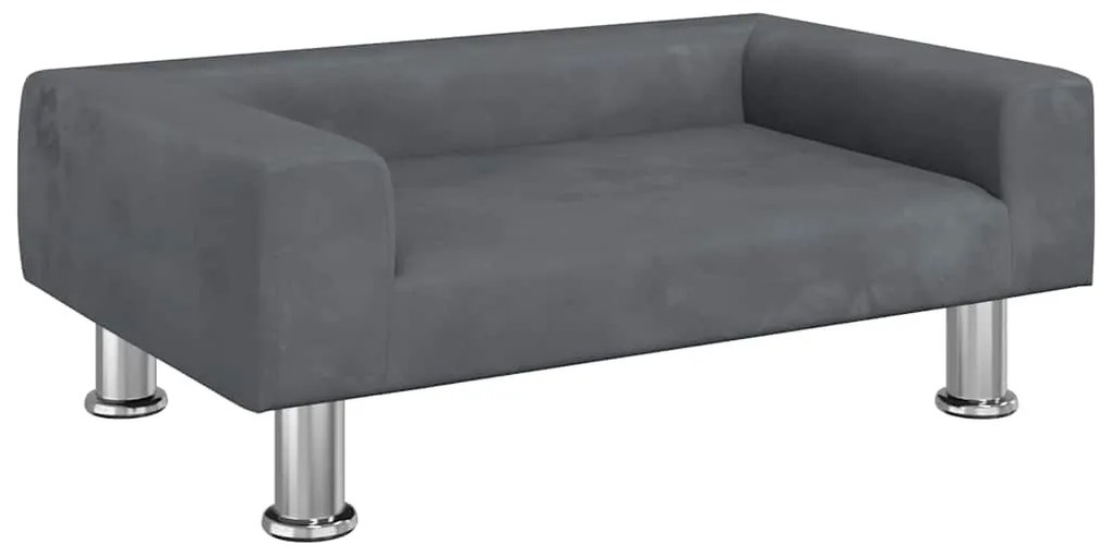 vidaXL Καναπές Παιδικός Σκούρο Γκρι 70 x 45 x 26,5 εκ. από Βελούδο