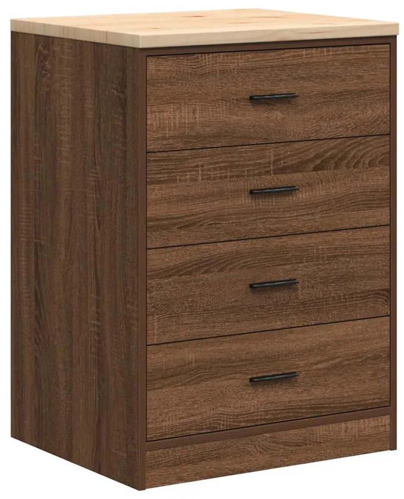 vidaXL ντουλάπι αποθήκευσης γκαράζ 60x51x85 εκ μασίφ ξύλο πεύκο