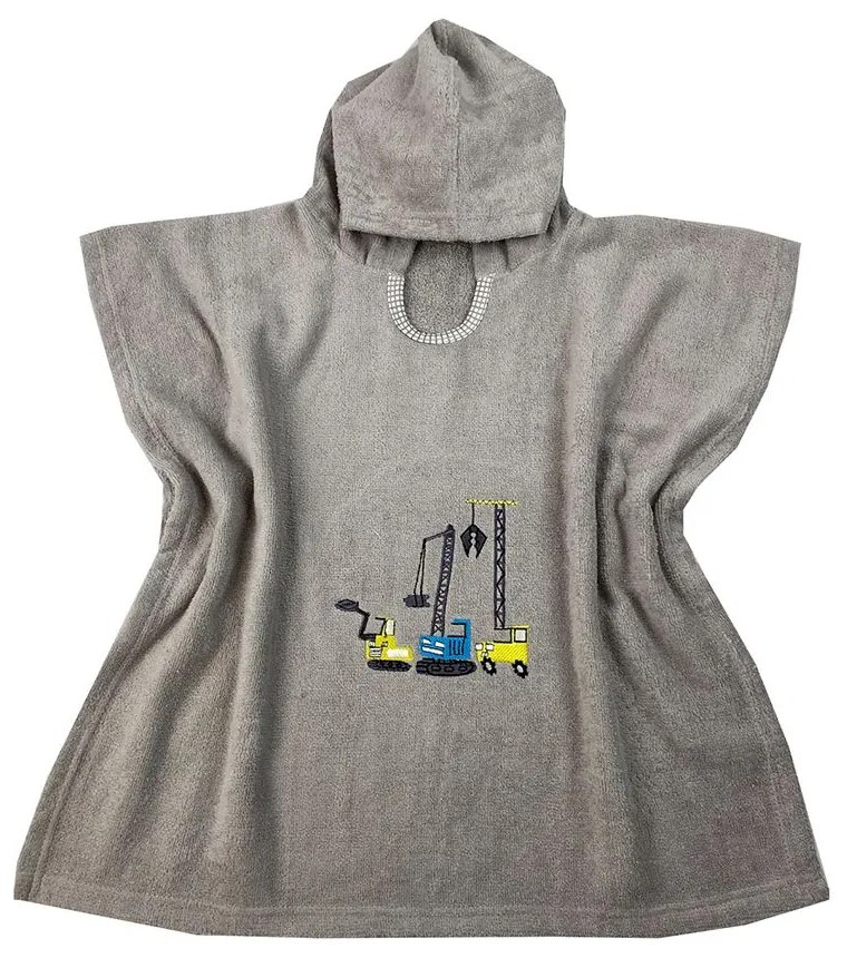 Πόντσο Παιδικό Excavators Grey Astron