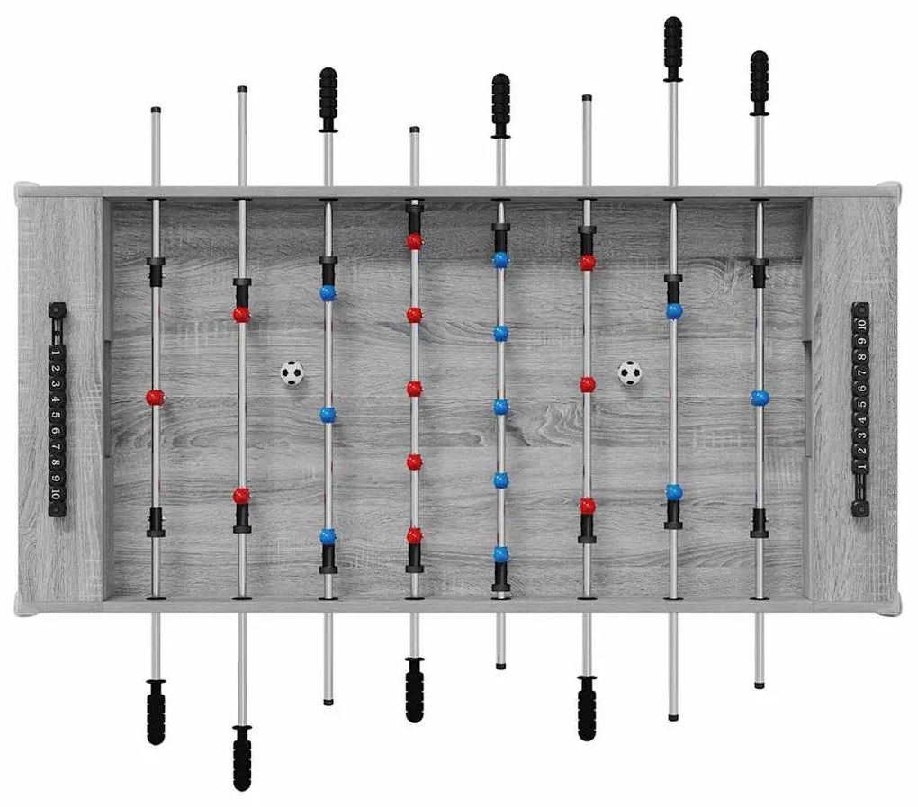 vidaXL Τραπέζι Φουτμπολ Γκρίζο Σονομα 125 x 60,5 x 80 εκ.